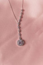 Y Model Zirkon Taşlı Tektaş Kolye Özel Seri Silver 925 Ayar Gümüş