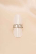 925 Ayar Gümüş Baget Tamtur Yüzük Baget Taşlı Yüzük Silver