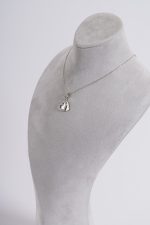 Zirkon Taşlı Kalpli Charm Kolye Silver 925 Ayar Gümüş - Görsel 3